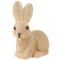 Artikel Deko Hasen Beflockt Sitzend 10cm – 2. Wahl – 6 St Frühlingsdeko Ostern