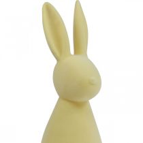 Deko Hase Deko-Osterhase Beflockt Gelb H47cm