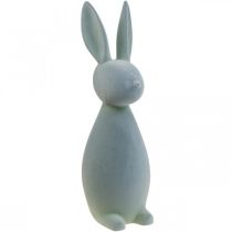 Deko Hase Deko-Osterhase Beflockt Graugrün H69cm