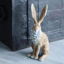 Artikel Dekofiguren Hasen 32 cm im 2er-Set aus Polystone für Frühlings- und Osterdekoration