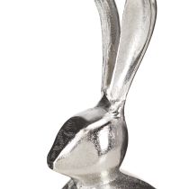 Artikel Deko Hase Metall Silber Ø12cm H25cm Osterdeko Modern