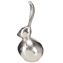 Artikel Deko Hase Metall Silber Ø12cm H25cm Osterdeko Modern
