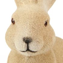Artikel Deko Hase Sitzend Osterhase Braun Beflockt 22cm – 2. Wahl – Natürliche Frühlingsdeko
