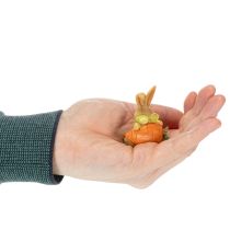 Artikel Polyresin Dekofiguren Hasen mit Möhre 6 cm Innenbereich Ostern