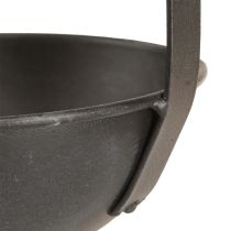 Artikel Deko Kelle Pflanzschale Metall Anthrazit Hängend Ø16,5cm 2er Set