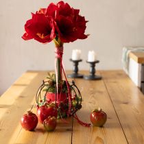Artikel Deko Keramik Äpfel Herbst Tischdeko Rot Grün Set 4 Stück