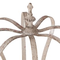 Artikel Deko Krone Vintage Metallkrone Grau Rost Ø19cm H22cm