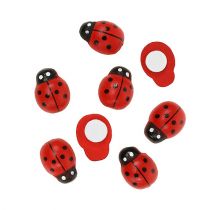 Deko-Marienkäfer zum Kleben 1cm Rot 360St