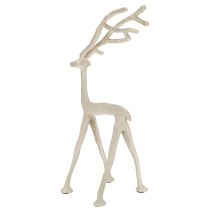 Artikel Dekoratives Rentier aus Metall in Grau – Elegante Hirschfigur H35cm