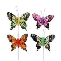 Deko-Schmetterlinge bunt sort.6cm 24St