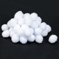 Artikel Deko Schneeball Mini Ø2cm Weiß Schneekugeln B2B Set 400 St für Floristen