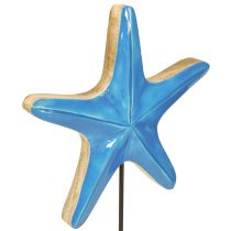 Artikel Deko Seestern Holz Blau Maritim Ø22cm H32cm Dekoration
