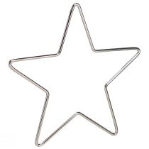 Artikel Weihnachtsdeko Hängender Deko Stern Silber 15cm 6 Stück Set
