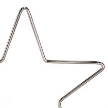 Artikel Weihnachtsdeko Hängender Deko Stern Silber 15cm 6 Stück Set