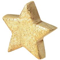 Artikel Deko Sterne Holzsterne Gold Natur Mangoholz Ø5cm 12 St für Eventplaner