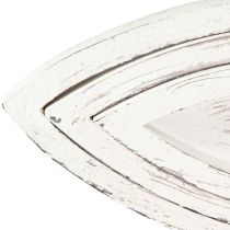 Artikel Deko Tablett Holz Fisch Weiß Natur Set 30/40/50cm für Floristen