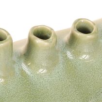 Artikel Deko Vase Schiffchen Keramikvase Hellgrün 23×8,5×11cm für Floristen