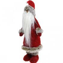 Floristik21.de H41cm-06030 Santa stehend Weihnachtsmann Dekofigur Rot Claus Deko