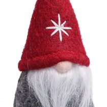 Artikel Deko Wichtel Christbaumschmuck Filz Rot Grau 5x9cm 6er-Set Weihnachtsdeko