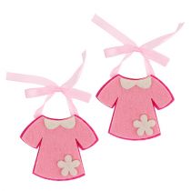 Artikel Deko zur Geburt Filzkleid Rosa 7cm 20 St