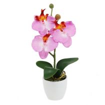 Deko Orchidee im Topf Rosa H29cm