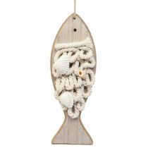 Deko Fisch Anhänger Holzfisch Maritime Deko Holz 6,5×19,5cm