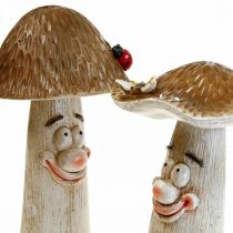 Deko Pilze Herbstdeko Lustige Pilze Ø15/12cm H22/25cm 2St