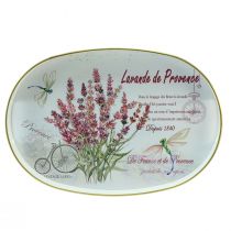 Artikel Deko Tablett Lavendel Kunststoff Tablett Weiß 39×27,5cm