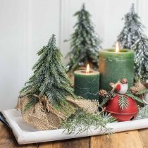 Deko Tannenbaum beglitzert Grün 20cm