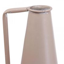 Artikel Deko Vase Metall Dekokanne Rosa Konisch Vintage Blumenvase 38cm