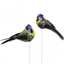 Artikel Deko Vögel am Draht Frühlingsdeko Blaumeise 10×3cm 9St