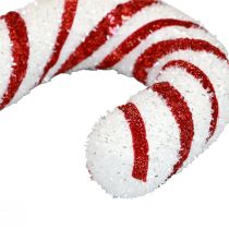 Deko Zuckerstange Weihnachten Schaufensterdekoration Rot Weiß Gestreift H51,5cm