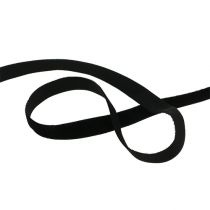 Dekobänder Velvet Schwarz 10mm 20m
