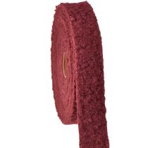 Artikel Dekoband Bordeaux Wolloptik Stoffband 40mm 8m Elegante Dekoideen