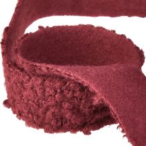Artikel Dekoband Bordeaux Wolloptik Stoffband 40mm 8m Elegante Dekoideen