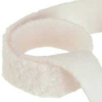 Artikel Dekoband Creme Breites Band Wolloptik Stoffband 40mm 8m – Ideal für Floristen