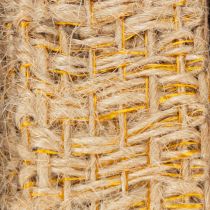Artikel Dekoband Jute Gelb, Natur 25mm Rustikale Deko Juteband 10m