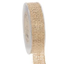 Artikel Dekoband Jute Natur 25mm Juteband Geschenkband rustikal 10m