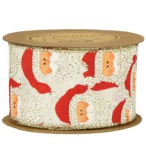 Artikel Dekoband Nikolaus Weihnachtsmann 60mm x 10m – Kreative Weihnachtsdeko für Geschenkverpackungen