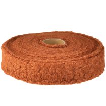 Artikel Dekoband Rotbraun Wolloptik 40mm x 8m Stoffband für Event-Dekoration