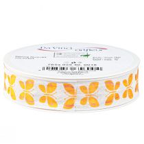 Artikel Dekoband Schmetterlinge Orange Drahtkante 25mm 18m Blumendeko Schleifenband
