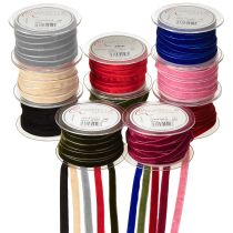 Artikel Dekoband Velvet Samtband 10mm 20m für kreative Dekoration und Geschenkverpackung