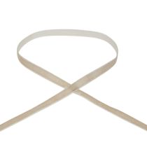 Dekoband Samtband Geschenkband Velvet Beige 10mm 20m