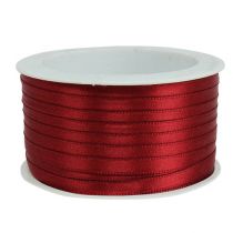 Artikel Satinband Geschenkband Doppelsatin Bordeaux 6mm 50m Dekoband