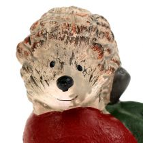 Dekofigur Igel am Apfel 7,5cm keramik