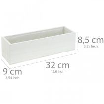 Artikel Dekokiste zum Bepflanzen, Übertopf, Pflanzkasten, Holzdeko L32cm