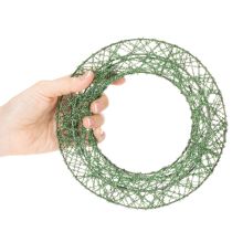 Artikel Grüner Drahtgeflechtdeko-Kranz 19 cm, 2 Stück, Metall, Innenbereich