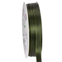 Artikel Dekoband Taftband 10mm x 50m Moosgrün für Geschenkverpackungen