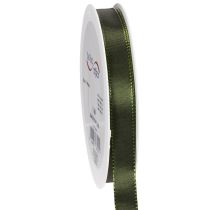 Artikel Taftband mit Webkante 15mm x 50m Moosgrün für Dekoration und Floristik