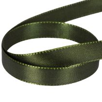 Artikel Taftband mit Webkante 15mm x 50m Moosgrün für Dekoration und Floristik